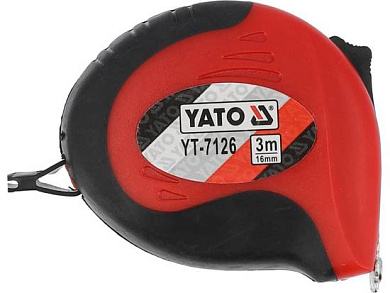 Рулетка с магн. 3м/16мм, быт.(YT-7126) YATO
