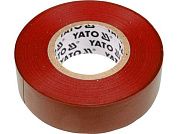 Изолента ПВХ, 19мм х 20м х 0,13мм, красная (YT-8166) YATO