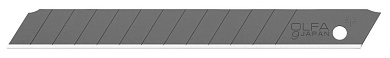 Лезвие сегментированное 9мм, 13 сегментов, EXCEL BLACK, 10шт. (OL-ASBB-10) OLFA